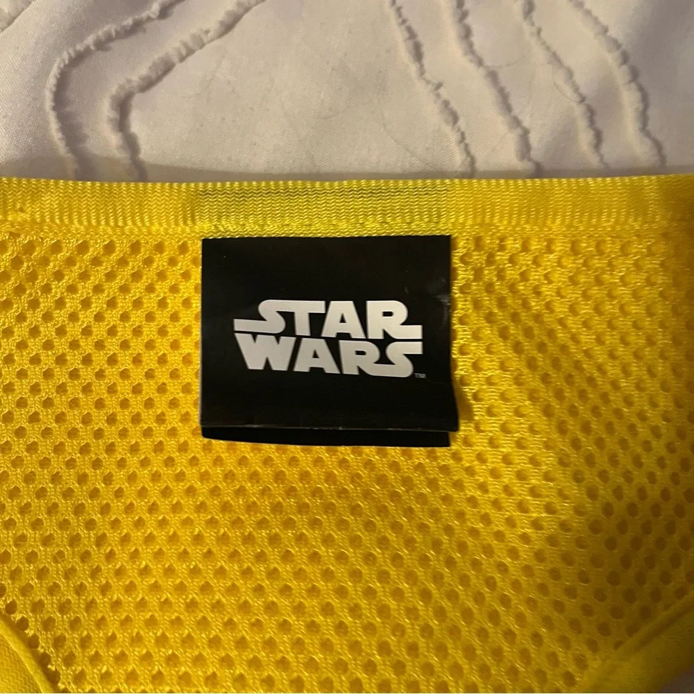 Yellow STAR WARS C3PO No Pull Dog Harness for Large Dogs, Machine Washable